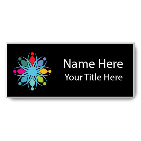 Magnetic Full Color Rectangle Name Tag