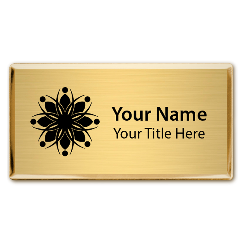 Magnetic Engraved Executive Beveled Badges