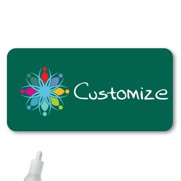 Chalkboard Magnetic Rectangle Name Tag