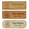 Engraved Wood Name Tag | 1" x 3"