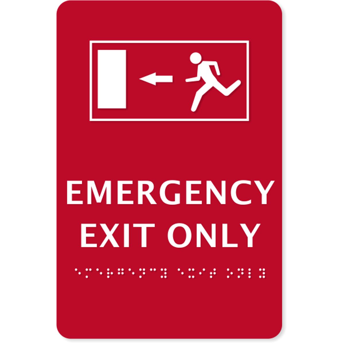 ADA Compliant Emergency Exit Only Sign | 9" x 6"