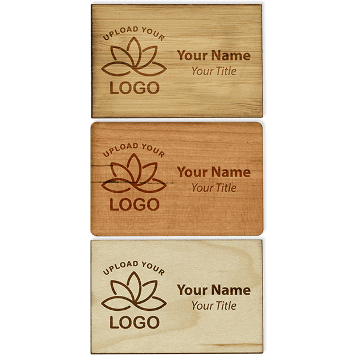 Engraved Wood Name Tag | 2" x 3"