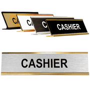 2" x 8" Engraved Cashier Desk Plate