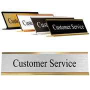 2" x 8" Engraved Customer Service Desk Plate