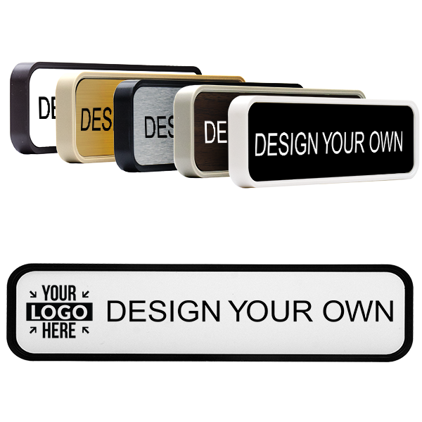 2" x 9" Engraved Plastic Wall Plate with Optional Logo