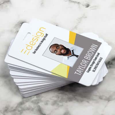 Custom Vertical ID Card - alternate view