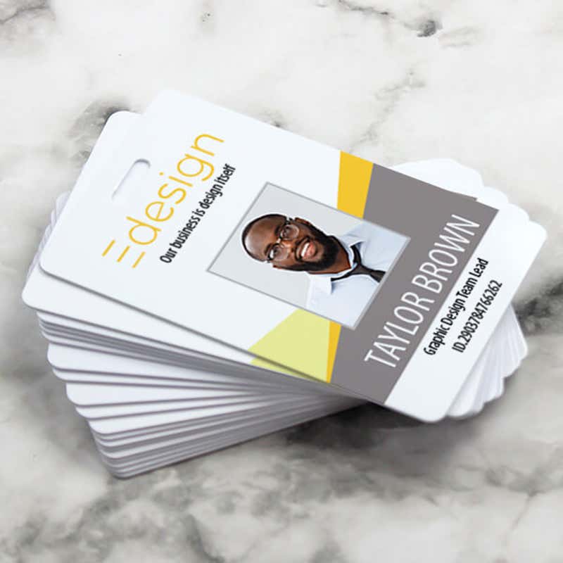 Custom Vertical ID Card