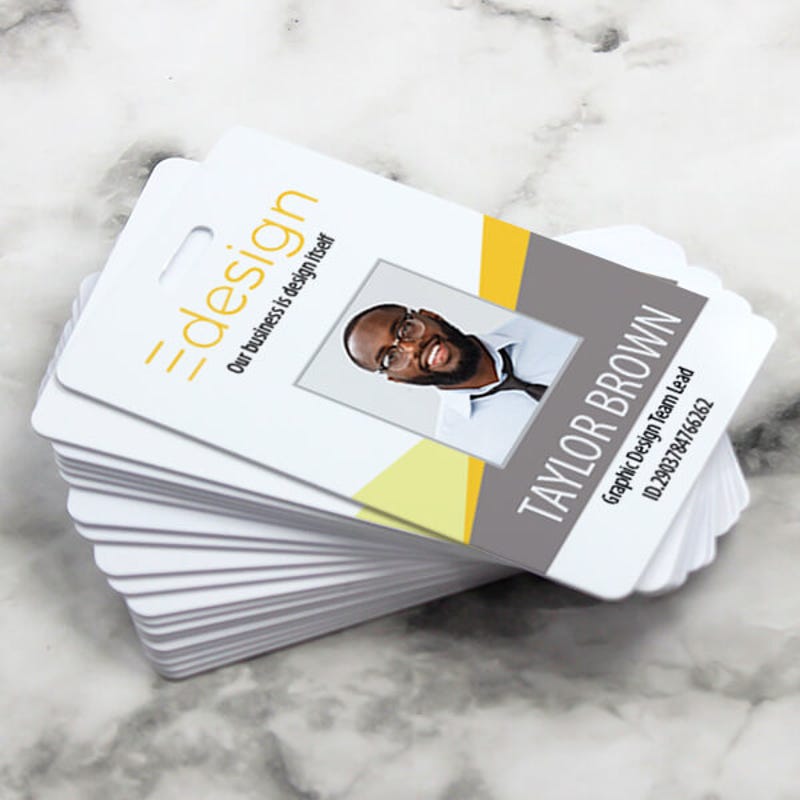 Custom Vertical ID Card