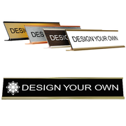 2" x 12" Engraved Desk Plate with Holder