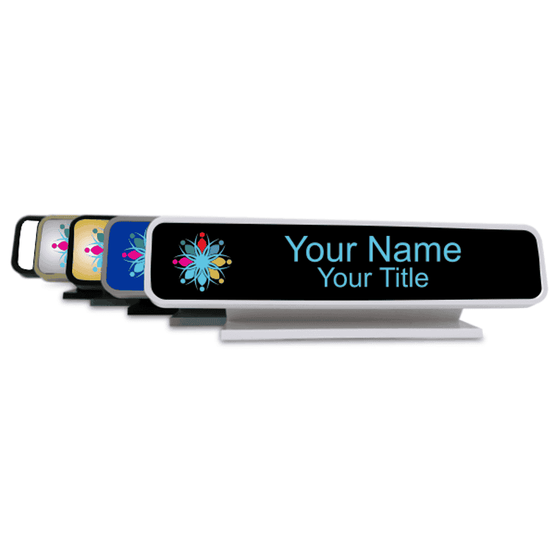 Rounded Full Color Desk Sign - 2" x 10"