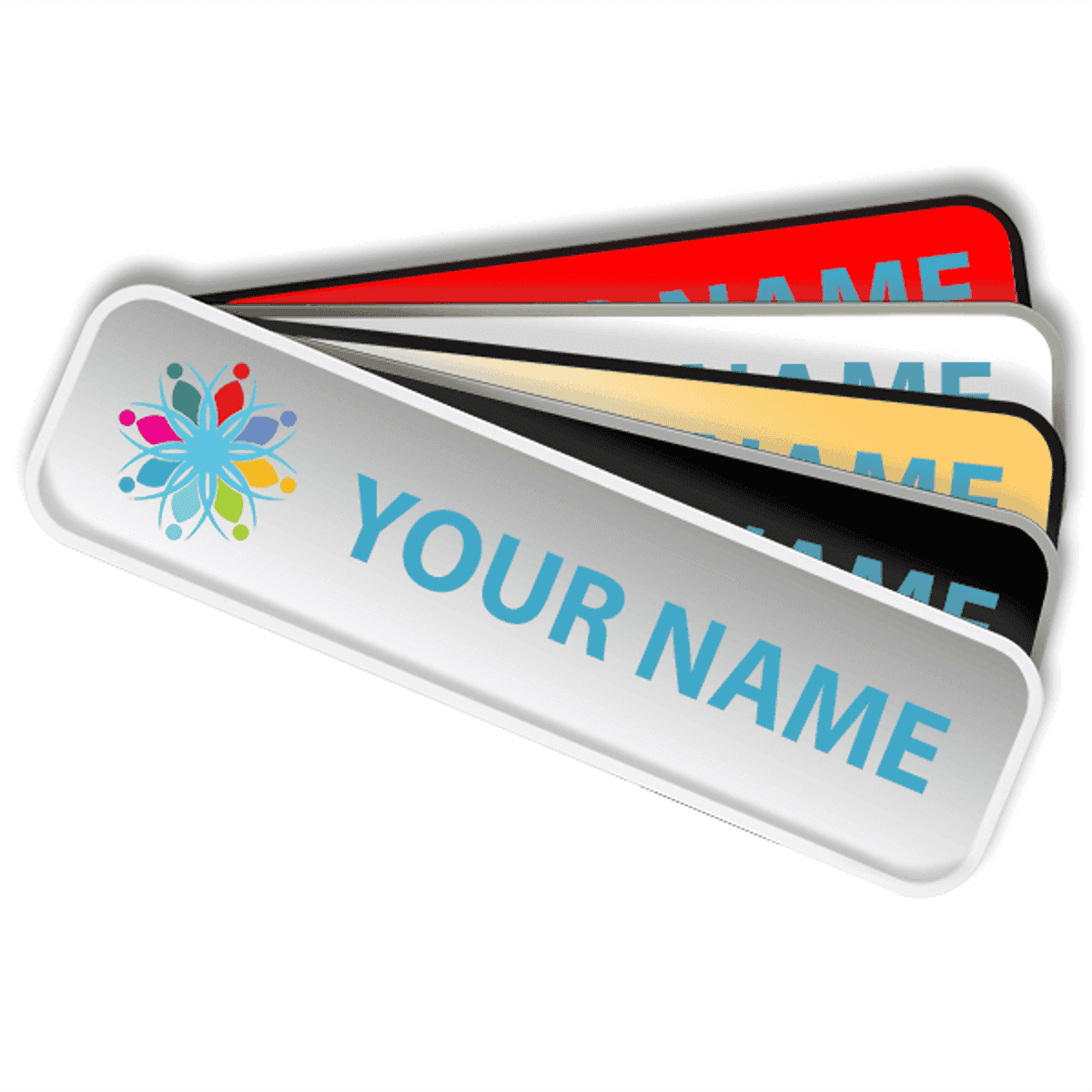 2x8 Plastic Rounded Corner Wall Sign with Color Insert (9128)