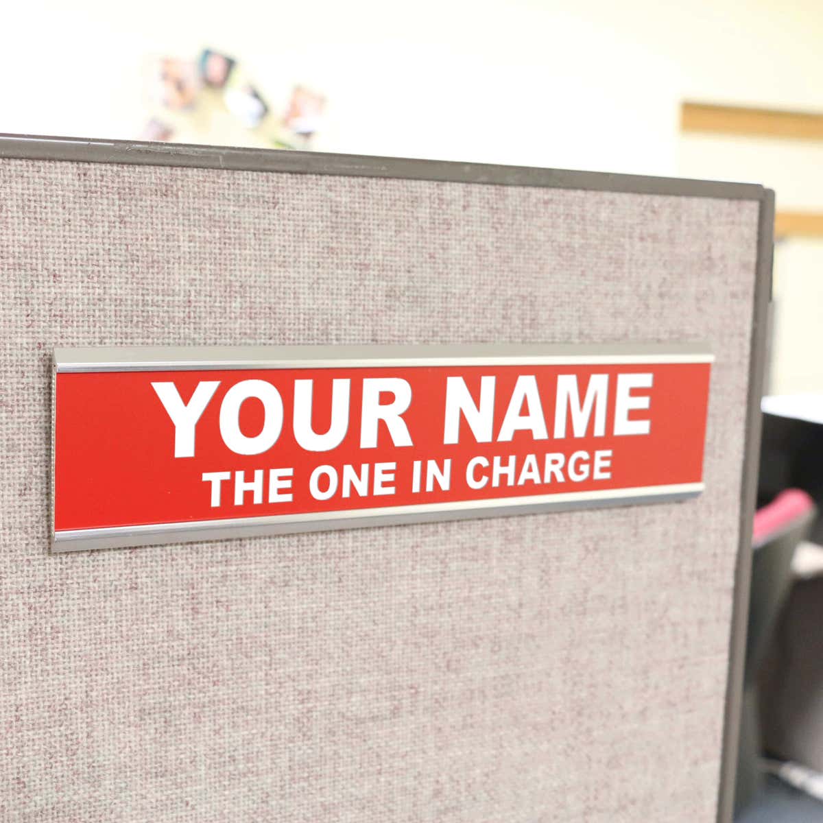 Engraved Cubicle or Wall Plate