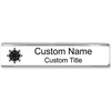 Engraved Cubicle Name Plate with Aluminum Holder - Large
