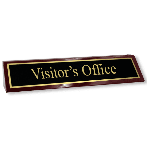 Visitor's Office Wood Desk Block