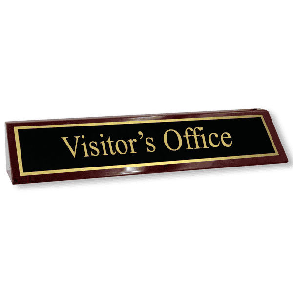 Visitor's Office Wood Desk Block