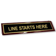 Line Starts Here Piano Desk Block