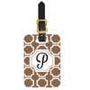 Custom Luggage Tag Art Deco Monogram Design