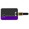 Custom Luggage Tag with Initial Monogram - Front