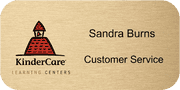 KinderCare Metal Name Tag - 1.5 x 3"