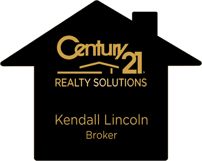 House Shaped Real Estate Name Tag - alternate view