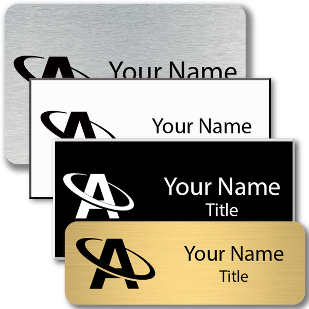 Lasered Rectangle Name Tag