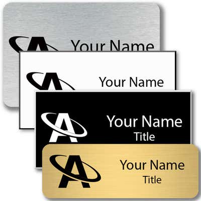Custom Engraved Car dealership Name tag - alternate view