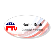 Republican Plastic Name Tag