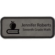 Teacher Framed Leatherette Name Tag