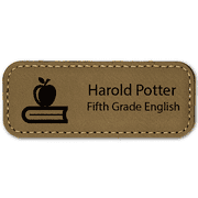 Teacher Leatherette Name Tag