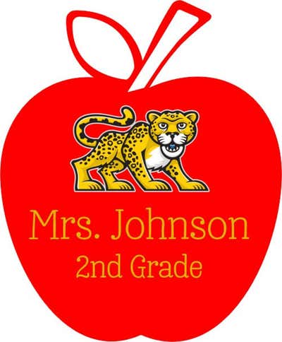 Apple Shaped Name Badge