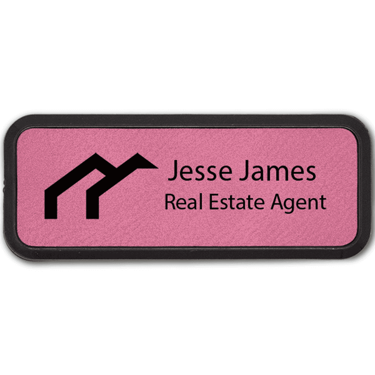 Arches Realtor Leatherette Frame Real Estate Name Tag