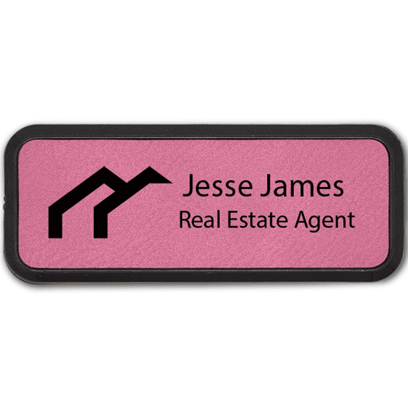 Arches Realtor Leatherette Frame Real Estate Name Tag
