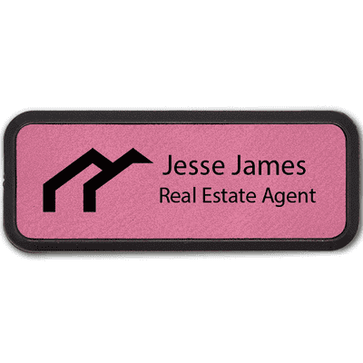 Arches Realtor Leatherette Frame Real Estate Name Tag