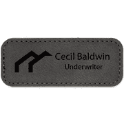 House Leatherette Realtor Name Tag