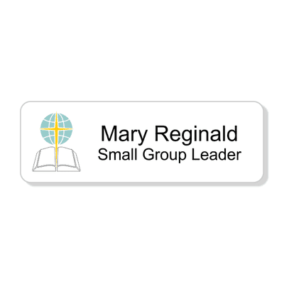 Baptist Full Color Name Tag - Rectangle