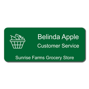 Grocery Store Name Tag