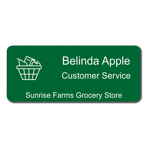Grocery Store Name Tag
