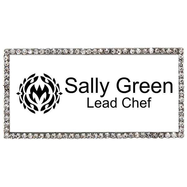 Bedazzled Restaurant Server Name Tag