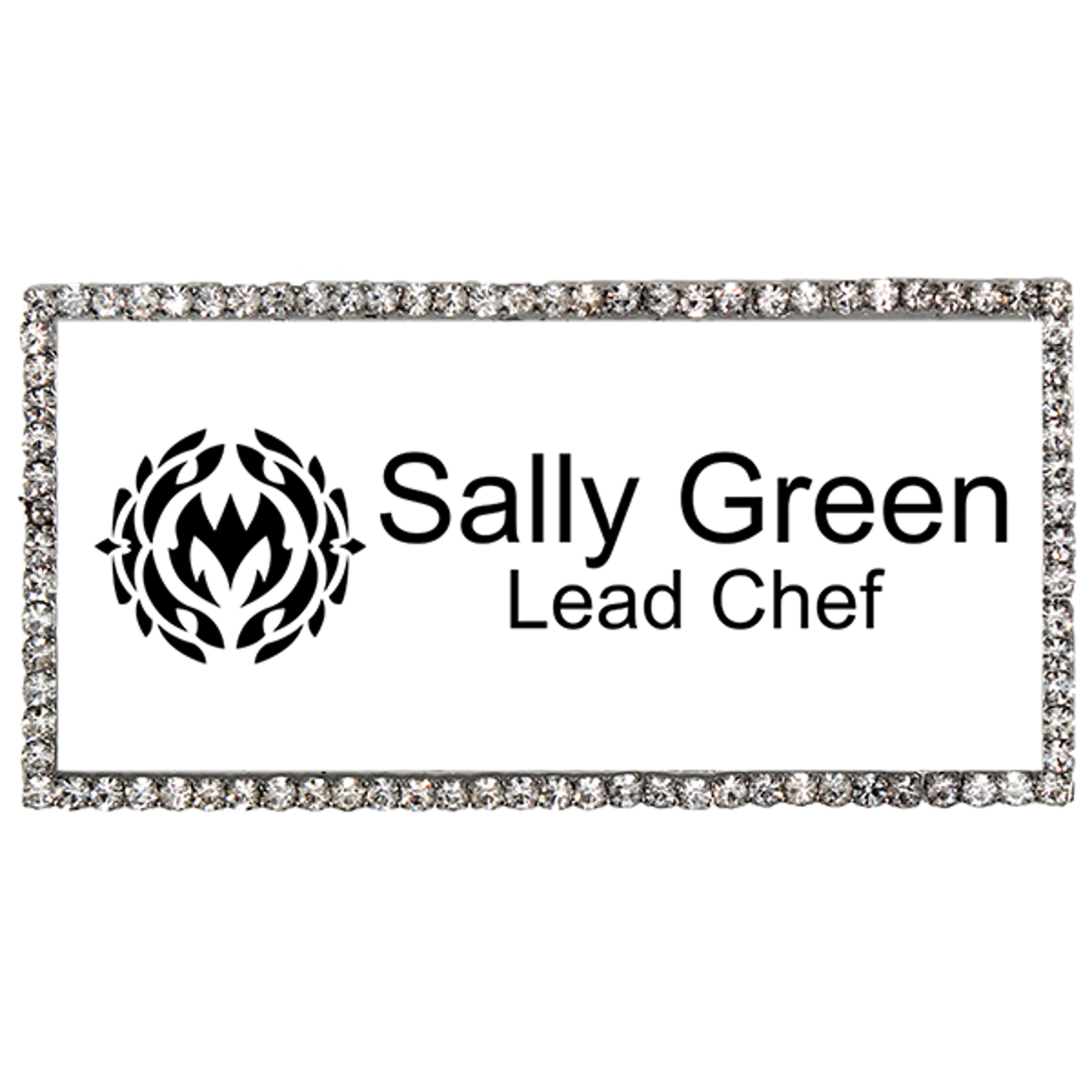 Bedazzled Restaurant Server Name Tag
