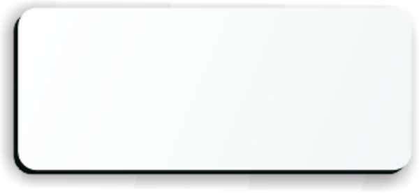 Blank 1 x 3" Plastic Name Tag