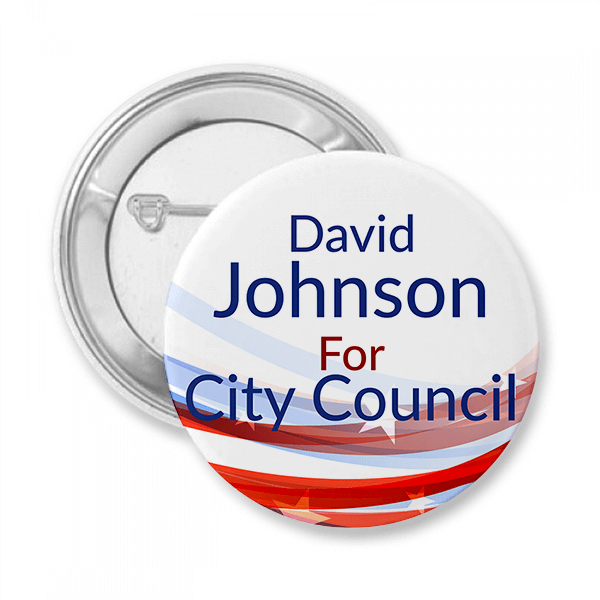 Blue Local Elections Campaign Button