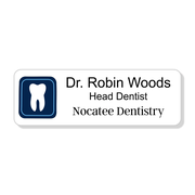 Boxed Tooth Dentist Name Tag