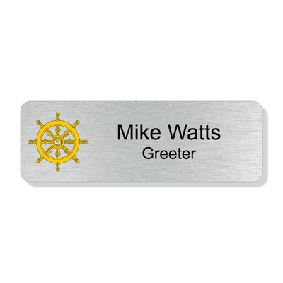 Buddhist Faith Full Color Name Tag - Rectangle