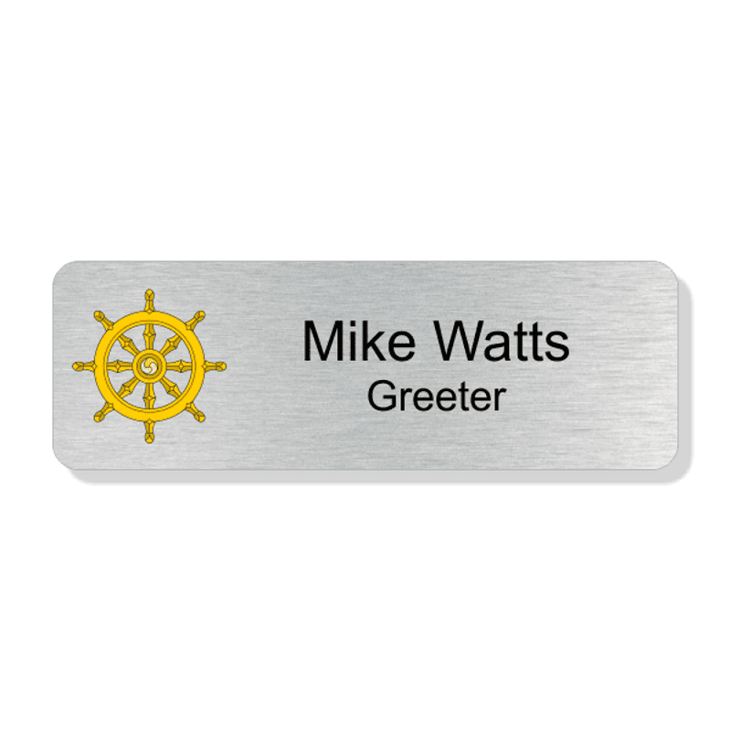 Buddhist Faith Full Color Name Tag - Rectangle