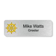 Buddhist Faith Full Color Rectangle Name Tag