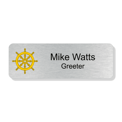 Buddhist Faith Full Color Name Tag - Rectangle