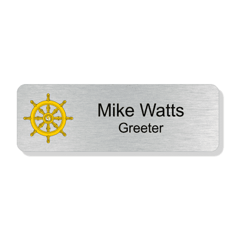 Buddhist Faith Full Color Rectangle Name Tag