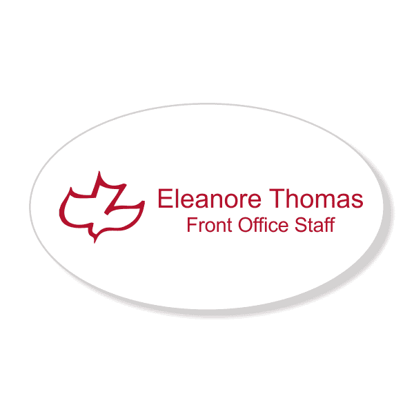Calvary Engraved  Name Tag - Oval