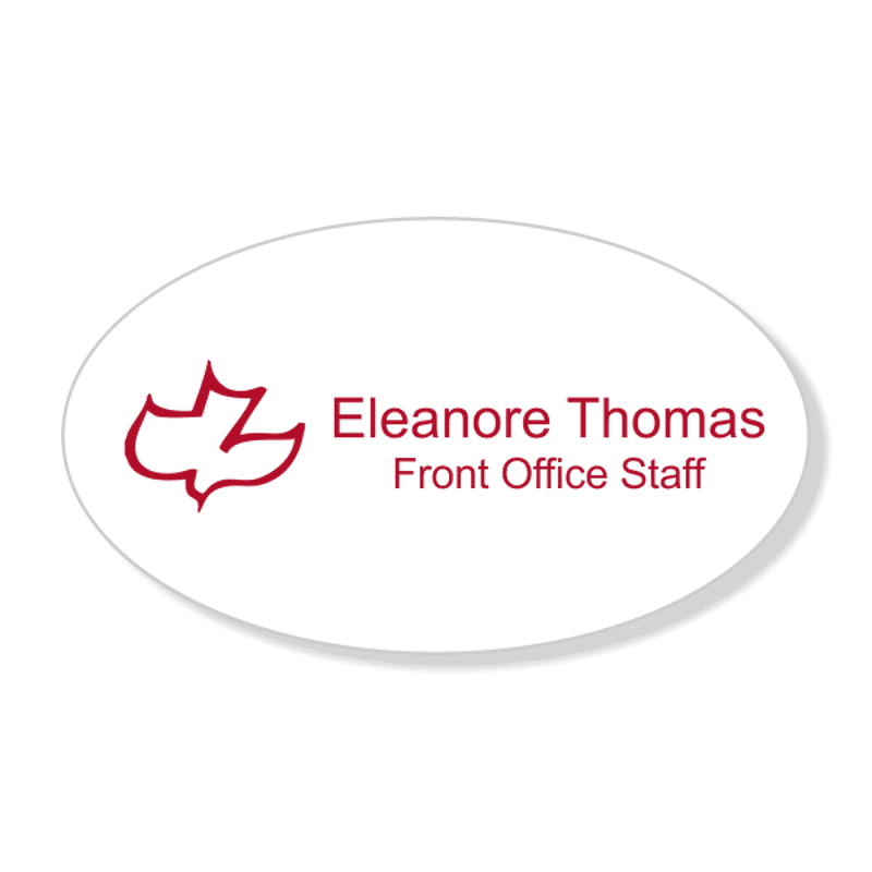 Calvary Engraved  Name Tag - Oval