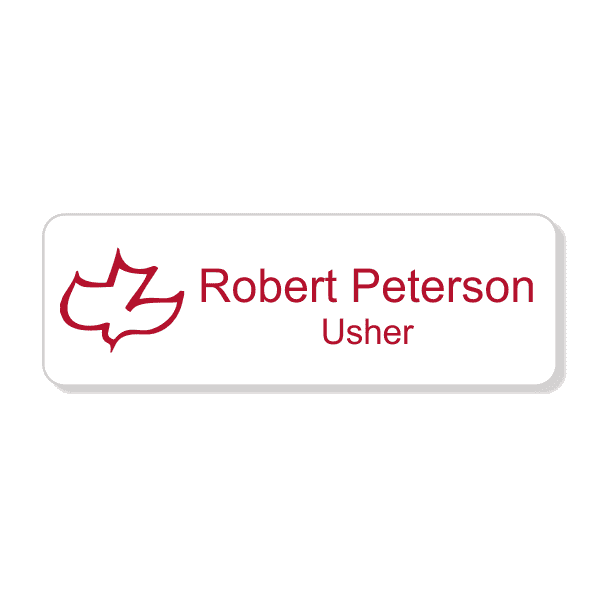 Calvary Engraved Rectangle Name Tag 